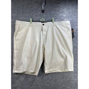 Johnny Bigg Mens Stretch Canvas Shorts Bone Size 48